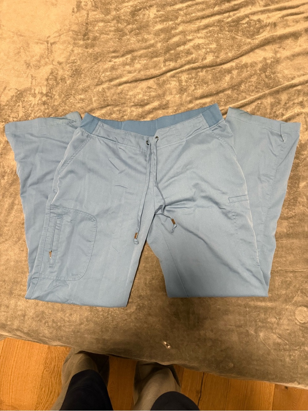 Grey's Anatomy Light Blue Women’s Drawstring Cargo Joggers